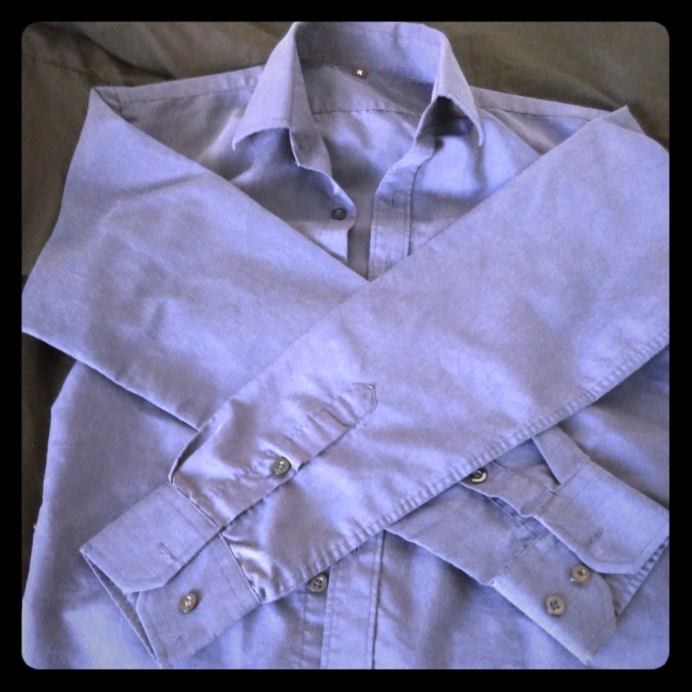 Merona Blue/white Superfine Checker Shirt